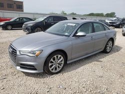 Salvage cars for sale at Kansas City, KS auction: 2018 Audi A6 Premium