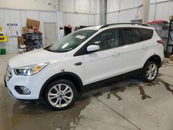 Salvage cars for sale at Wayland, MI auction: 2018 Ford Escape SEL