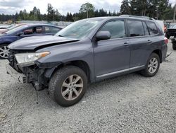 Toyota Highlander Base salvage cars for sale: 2013 Toyota Highlander Base