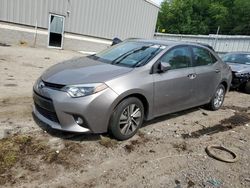 Salvage cars for sale at West Mifflin, PA auction: 2016 Toyota Corolla ECO