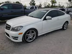 Salvage cars for sale from Copart Riverview, FL: 2012 Mercedes-Benz C 250