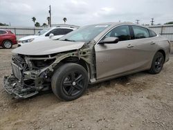 Salvage cars for sale at Mercedes, TX auction: 2022 Chevrolet Malibu LT