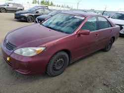 Toyota salvage cars for sale: 2002 Toyota Camry LE