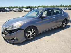 Salvage cars for sale at Fresno, CA auction: 2016 Honda Accord LX