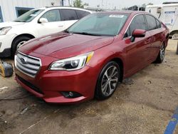 Salvage cars for sale from Copart Pekin, IL: 2015 Subaru Legacy 3.6R Limited