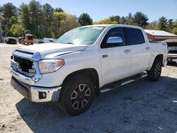 Salvage cars for sale at Mendon, MA auction: 2016 Toyota Tundra Crewmax Limited