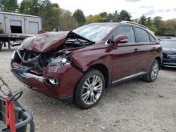 Salvage cars for sale from Copart Mendon, MA: 2014 Lexus RX 350 Base