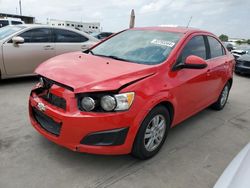 Salvage cars for sale at Grand Prairie, TX auction: 2016 Chevrolet Sonic LT