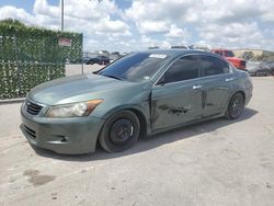 Salvage cars for sale from Copart Orlando, FL: 2009 Honda Accord EXL