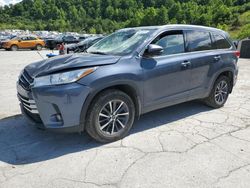 Salvage cars for sale at Hurricane, WV auction: 2018 Toyota Highlander SE