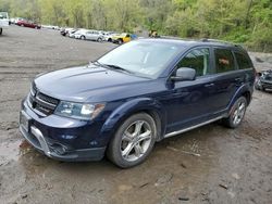 Salvage cars for sale at Marlboro, NY auction: 2017 Dodge Journey Crossroad