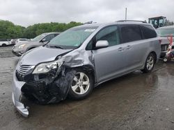 Salvage cars for sale from Copart Windsor, NJ: 2017 Toyota Sienna LE