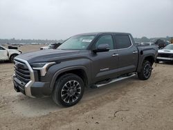 Salvage cars for sale from Copart Houston, TX: 2022 Toyota Tundra Crewmax Limited