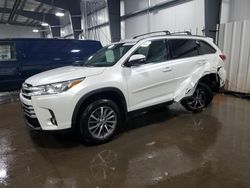 Salvage cars for sale at Ham Lake, MN auction: 2019 Toyota Highlander SE