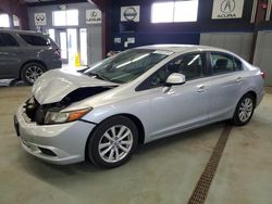 Salvage cars for sale from Copart East Granby, CT: 2012 Honda Civic EXL