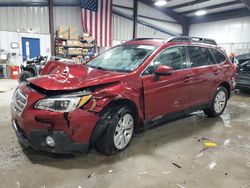 Salvage cars for sale at West Mifflin, PA auction: 2015 Subaru Outback 2.5I Premium