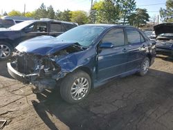 Salvage cars for sale from Copart Denver, CO: 2008 Toyota Corolla CE