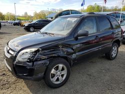 Salvage cars for sale at East Granby, CT auction: 2009 KIA Sportage LX