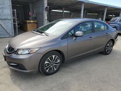 Salvage cars for sale at Fresno, CA auction: 2013 Honda Civic EX