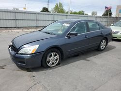 Salvage cars for sale at Littleton, CO auction: 2007 Honda Accord EX