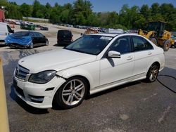 Salvage cars for sale at Mendon, MA auction: 2012 Mercedes-Benz C 300 4matic