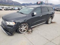 Salvage cars for sale from Copart Farr West, UT: 2015 Dodge Durango Citadel