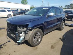 Salvage cars for sale at New Britain, CT auction: 2017 Jeep Grand Cherokee Limited