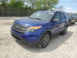 Salvage cars for sale at Cicero, IN auction: 2015 Ford Explorer XLT
