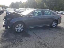 Salvage cars for sale at Exeter, RI auction: 2013 Toyota Camry L