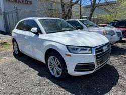 Salvage cars for sale at North Billerica, MA auction: 2018 Audi Q5 Premium Plus