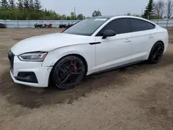 Salvage cars for sale from Copart Bowmanville, ON: 2018 Audi S5 Prestige