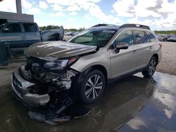 Subaru Outback 2.5i Limited salvage cars for sale: 2018 Subaru Outback 2.5I Limited