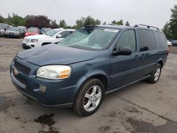 Chevrolet salvage cars for sale: 2005 Chevrolet Uplander LT