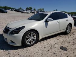 Salvage cars for sale from Copart West Warren, MA: 2013 Infiniti G37