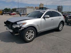 Salvage cars for sale from Copart New Orleans, LA: 2015 Infiniti QX70