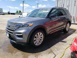 Salvage cars for sale at Chicago Heights, IL auction: 2022 Ford Explorer Limited