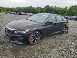 Honda Accord Sport salvage cars for sale: 2018 Honda Accord Sport