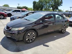 Salvage cars for sale at Sacramento, CA auction: 2014 Honda Civic EX