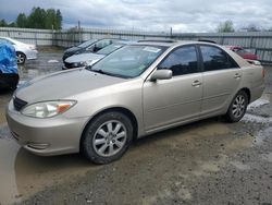 Salvage cars for sale at Arlington, WA auction: 2002 Toyota Camry LE
