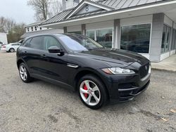 Salvage cars for sale at North Billerica, MA auction: 2017 Jaguar F-PACE Premium