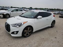 Salvage cars for sale from Copart San Antonio, TX: 2013 Hyundai Veloster Turbo