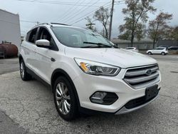 Salvage cars for sale at North Billerica, MA auction: 2017 Ford Escape Titanium