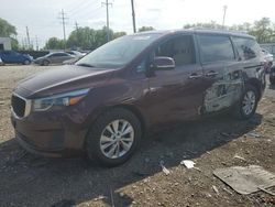 Salvage cars for sale from Copart Columbus, OH: 2016 KIA Sedona LX