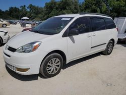 Salvage cars for sale from Copart Ocala, FL: 2004 Toyota Sienna CE