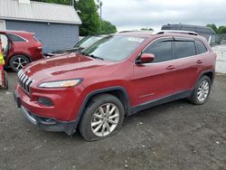 Salvage cars for sale at East Granby, CT auction: 2017 Jeep Cherokee Limited