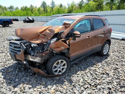 Salvage cars for sale at Windham, ME auction: 2018 Ford Ecosport SE