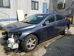 Salvage cars for sale from Copart Los Angeles, CA: 2016 Chevrolet Malibu LS