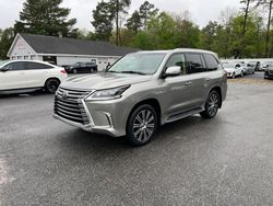 Salvage cars for sale at North Billerica, MA auction: 2019 Lexus LX 570