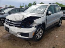 Salvage cars for sale at Elgin, IL auction: 2015 Volkswagen Tiguan S