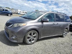 Toyota Sienna Sport salvage cars for sale: 2011 Toyota Sienna Sport